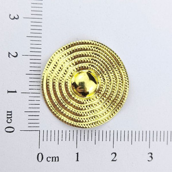 AC LATÃO REDONDO TIRAS DE BOLINHA MEIO LISO S/ FURO