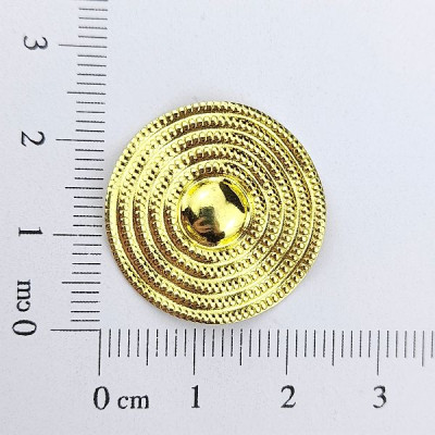 AC LATÃO REDONDO TIRAS DE BOLINHA MEIO LISO S/ FURO