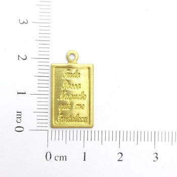 AC LATÃO PLACA TUDO POSSO NAQUELE 1 ARG