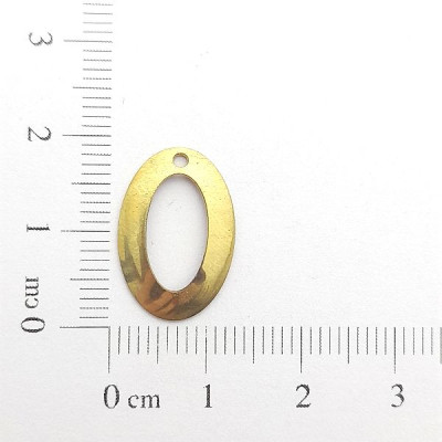 AC LATÃO OVAL M LISO VZD ABL 1 FURO