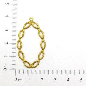 AC LATÃO OVAL COM NAVETE 1 ARG