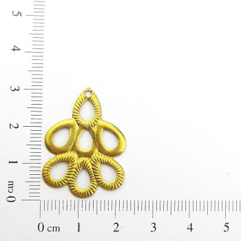 AC LATÃO GOTAS LISA TXT 1 FURO