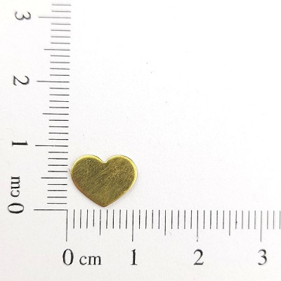 AC LATÃO CORAÇÃO P LISO S/ FURO