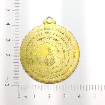 AC LATÃO MEDALHA VÓRTICE AVE MARIA G 1 ARG