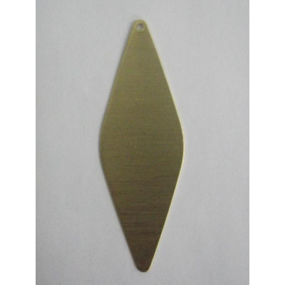 AC LATÃO LOSANGO G CHEIO LISO 1 FURO