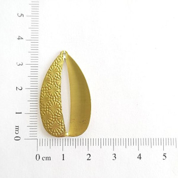 AC LATÃO GOTA 3D ESQUERDO TXT 1 FURO