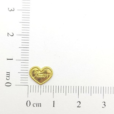 AC LATÃO CORAÇÃO P AMOR BORDA S/ ARG