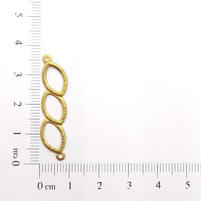 AC LATÃO NAVETE TRIPLA TXT ESQUERDO 2 ARG