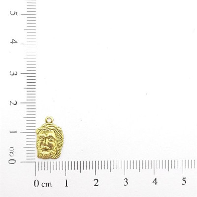 AC LATÃO FACE DE CRISTO P GOTAS DE SANGUE 1 ARG