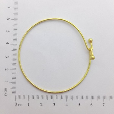 AC LATÃO BRACELETE DE ENGATAR BOLINHA 2,5MM