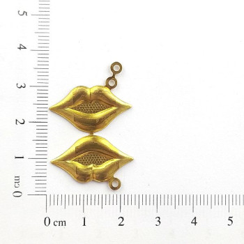 AC LATÃO BOCA KISS LISA CHEIA DUPLA