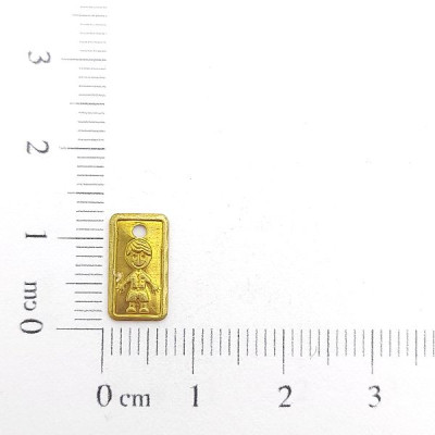 AC LATÃO RETANGULO MENINO 1 FURO