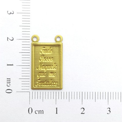 AC LATÃO ESCAPULÁRIO TUDO POSSO NAQUELE