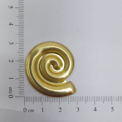 AC LATÃO CARACOL BOLD G CHEIO 30MM ESQUERDO