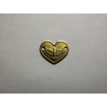 AC LATÃO CORAÇÃO ESPIRITO SANTO 2 FUROS