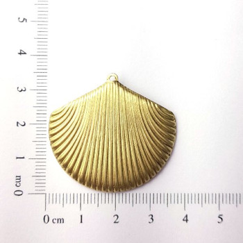 AC LATÃO CONCHA DO MAR 35MM 1 ARG