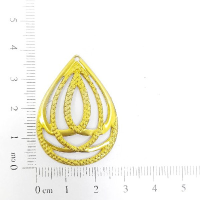 AC LATÃO GOTA G LARGA TXT VZD 1 FURO