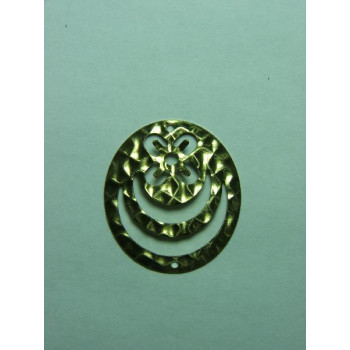 AC LATÃO REDONDO G TXT VZD CHATAO SS20 2 FUROS