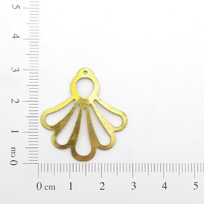 AC LATÃO LEQUE LISO 5 VZD 1 FURO