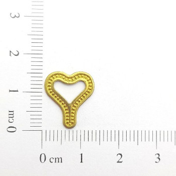 AC LATÃO CORAÇÃO COMPRIDO VZD S/ FURO