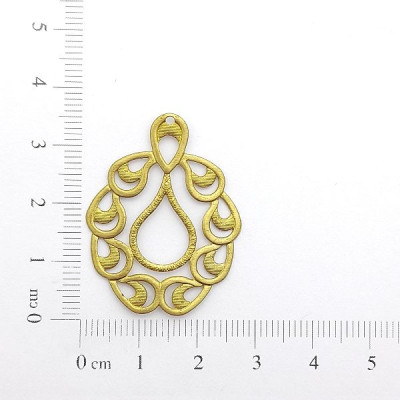 AC LATÃO REDONDO OVAL MINI GOTAS TXT 1 FURO