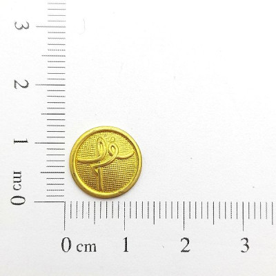 AC LATÃO REDONDO FÉ TXT BORDA S/ FURO