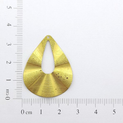 AC LATÃO GOTA G ONDULADA LISO TXT VZD 1 FURO