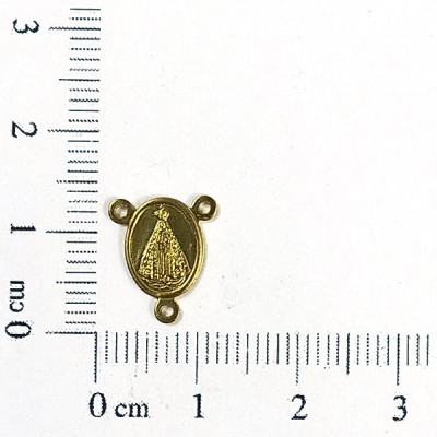 AC LATÃO TERÇO OVAL NSS SRA APARECIDA