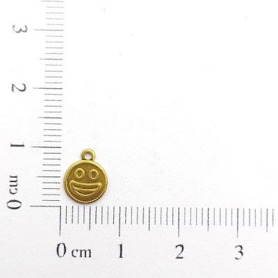 AC LATÃO REDONDO EMOTICONS FELIZ 1 ARG