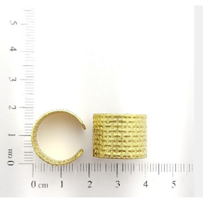 AC LATÃO ANEL FALANGE REGULAVEL TRANÇADO S/FURO