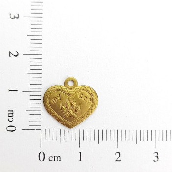 AC LATÃO CORAÇÃO PATA DE GATO 1 ARG