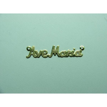 AC LATÃO ESCRITA AVE MARIA PONTILHADOS 2 ARG