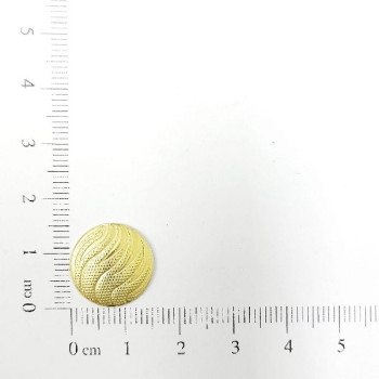 AC LATÃO REDONDO P 14MM ONDAS LISO E CLICADO S/FURO