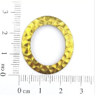 AC LATÃO OVAL G TXT VZD S/ FURO