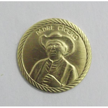 AC LATÃO MEDALHA PADRE CÍCERO S/ ARG