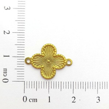 AC LATÃO FLOR 15MM BORDA 2 ARG