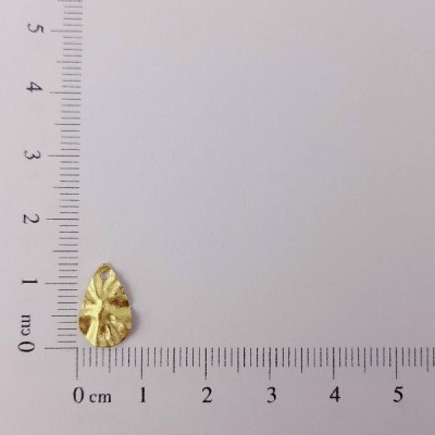 AC LATÃO GOTA P 12MM AMASSADA 1 FURO