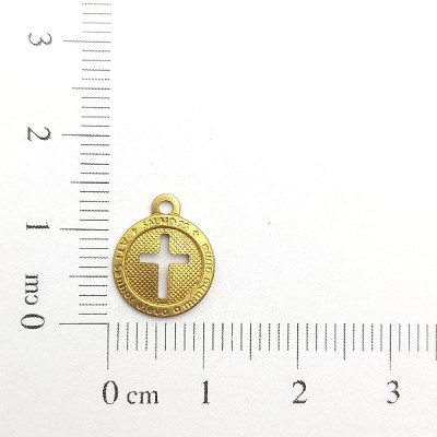 AC LATÃO REDONDO CRUZ VZD SALMOS 25 1 ARG