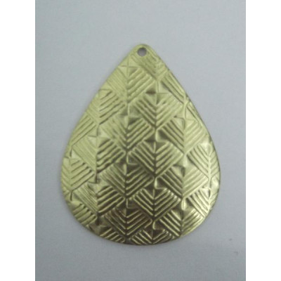 AC LATÃO GOTA G CHEIA TXT XADREZ 1 FURO