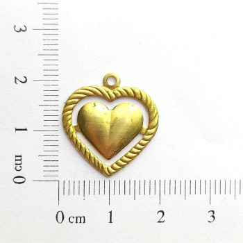 AC LATÃO CORAÇÃO G LISO BORDA VZD 1 ARG