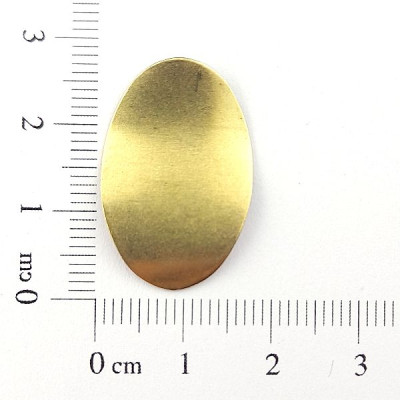 AC LATÃO OVAL M ONDULADO S/ FURO