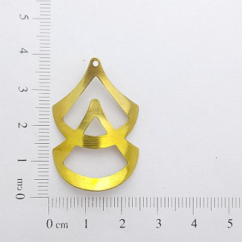 AC LATÃO LEQUE DUPLO LISO ABL 1 FURO