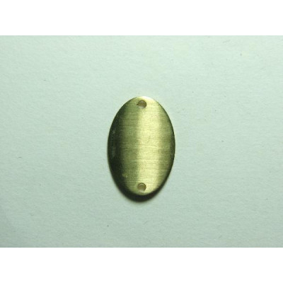 AC LATÃO OVAL P ABL CHEIO 2 FUROS