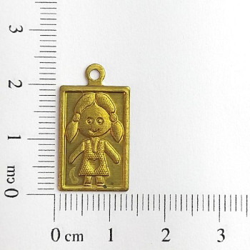 AC LATÃO PLACA MENINA 1 ARG