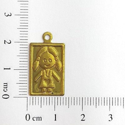 AC LATÃO PLACA MENINA 1 ARG