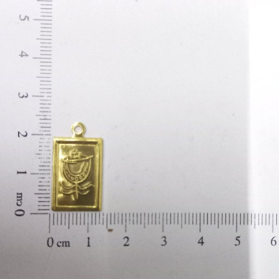 AC LATÃO PLACA 12MM ORIXÁ IEMANJA 1ARG