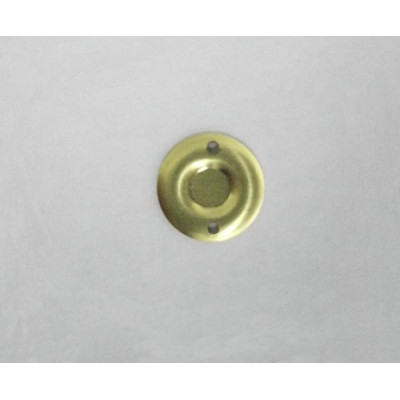 AC LATÃO REDONDO LISO MIOLO P/ PEDRA 2 FUROS