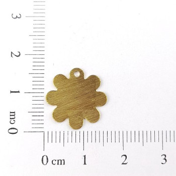 AC LATÃO FLOR P RETA LISA 1 FURO