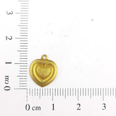 AC LATÃO CORAÇÃO MEIO TXT BORDA LISA 1 ARG