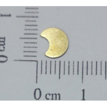 AC LATÃO LUA LISA RETA CHEIA 7MM S/ FURO